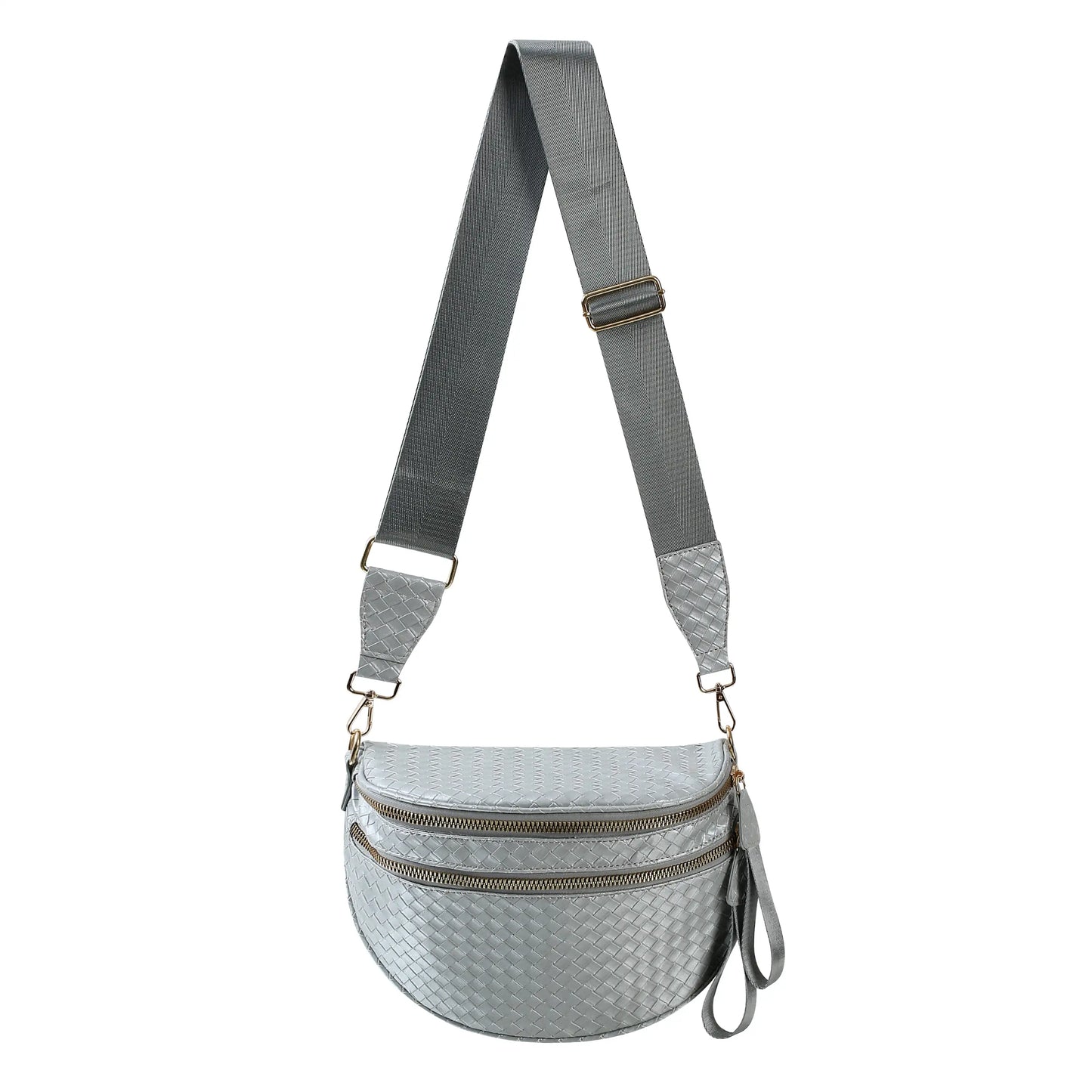 GoFree - Woven Leather Bum Bag